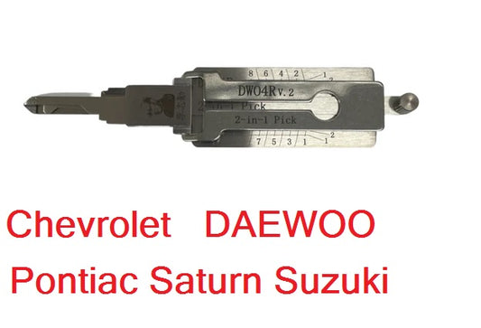 ORIGINAL LISHI: GM 2 In 1 Pick And Decoder DWO4R/DWO5R